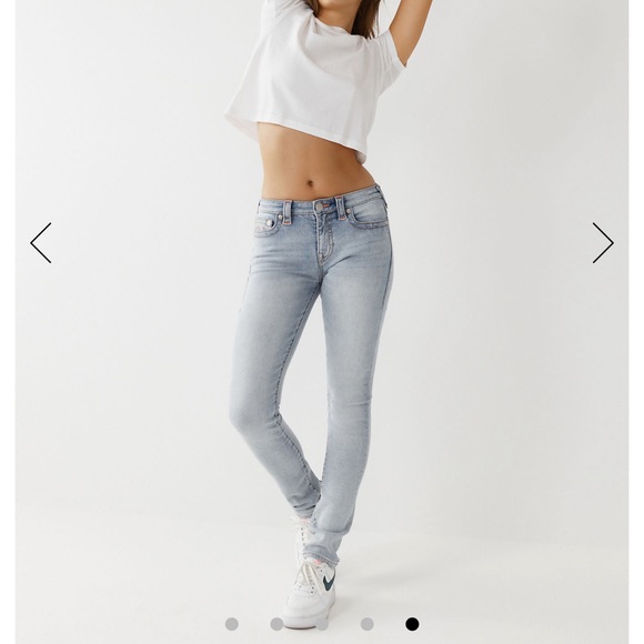 True Religion NWT Stella Mid Rise Skinny Big T Jeans - Picture 2 of 8